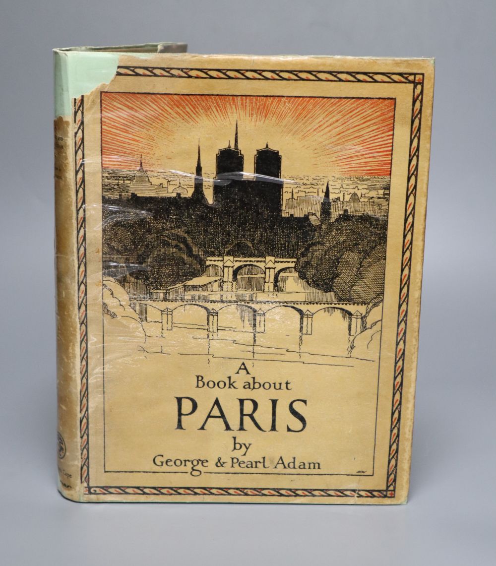 George and Pearl Adam - A Book about Paris, illustrated by H. Franks Waring, 1st edition, 1927